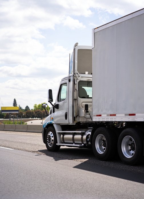 semi on highway